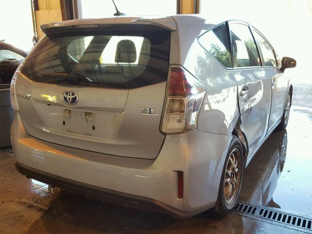 JTDZN3EU5FJ035254 - 2015 TOYOTA PRIUS V BLUE photo 4