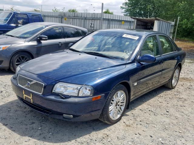 YV1TS90D011201773 - 2001 VOLVO S80 T6 BLUE photo 2