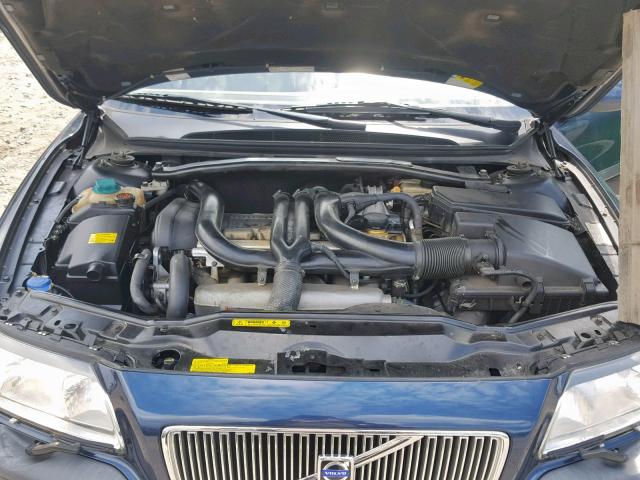 YV1TS90D011201773 - 2001 VOLVO S80 T6 BLUE photo 7