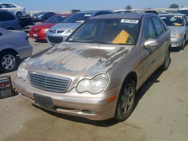 WDBRF61J21F029772 - 2001 MERCEDES-BENZ C 240 GOLD photo 2