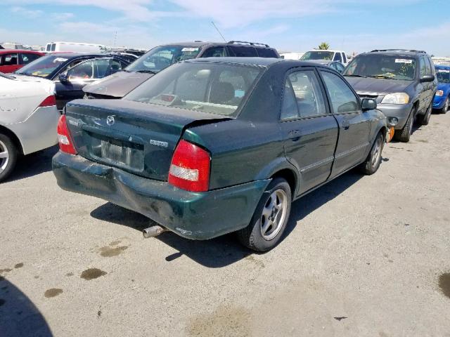 JM1BJ2220Y0267599 - 2000 MAZDA PROTEGE DX GREEN photo 4