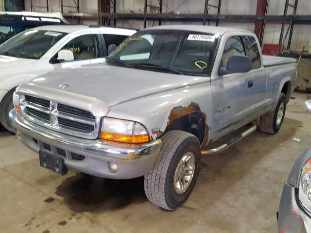 1B7GG22Y5WS669502 - 1998 DODGE DAKOTA SILVER photo 2