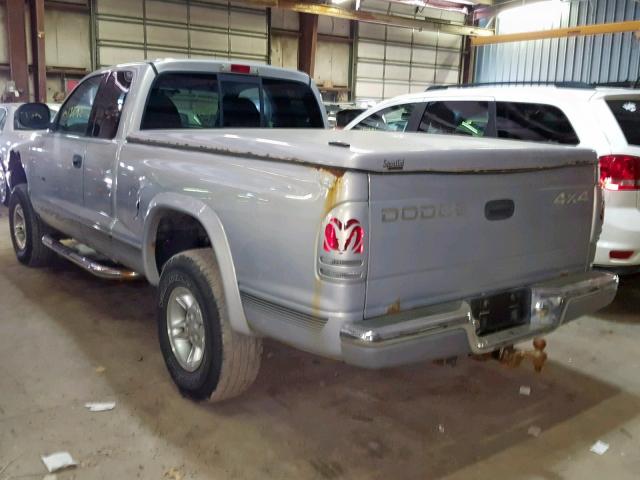 1B7GG22Y5WS669502 - 1998 DODGE DAKOTA SILVER photo 3