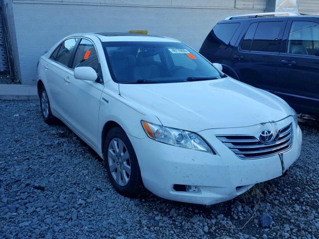 4T1BB46K18U061179 - 2008 TOYOTA CAMRY HYBR WHITE photo 1