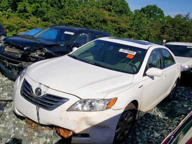 4T1BB46K18U061179 - 2008 TOYOTA CAMRY HYBR WHITE photo 2