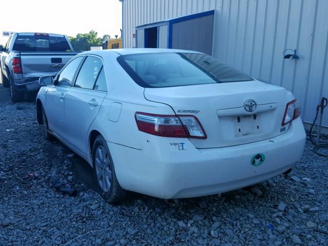 4T1BB46K18U061179 - 2008 TOYOTA CAMRY HYBR WHITE photo 3