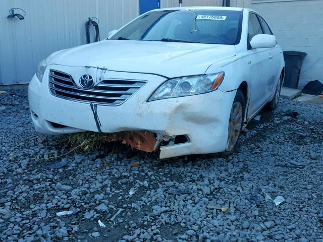 4T1BB46K18U061179 - 2008 TOYOTA CAMRY HYBR WHITE photo 9