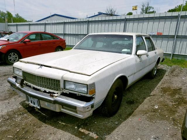 1G1BN54E6LR135327 - 1990 CHEVROLET CAPRICE CL WHITE photo 2