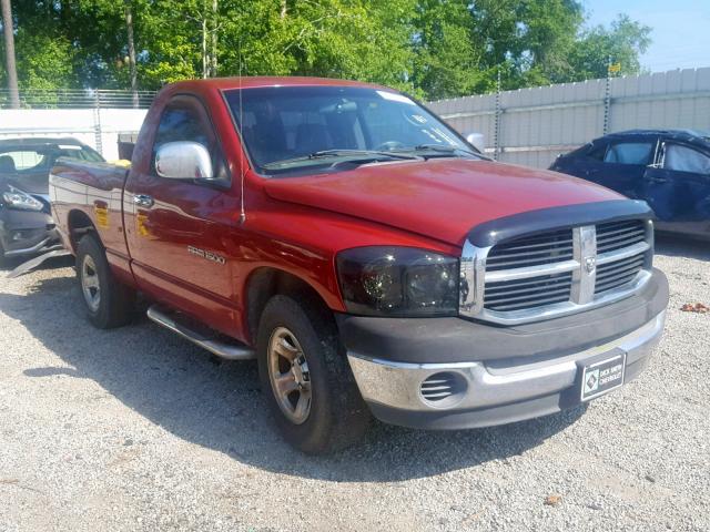 1D7HA16K07J548718 - 2007 DODGE RAM 1500 S RED photo 1