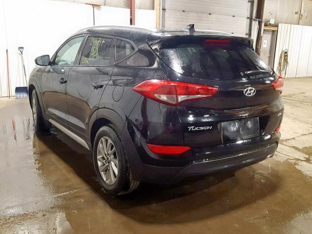 KM8J3CA40JU719284 - 2018 HYUNDAI TUCSON SEL BLACK photo 3