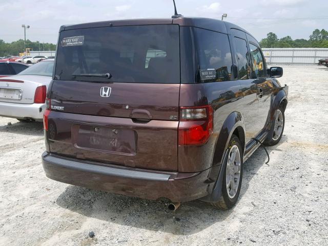 5J6YH17957L007082 - 2007 HONDA ELEMENT SC BROWN photo 4