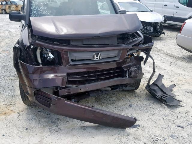 5J6YH17957L007082 - 2007 HONDA ELEMENT SC BROWN photo 9