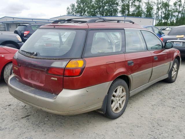 4S3BH665926625844 - 2002 SUBARU LEGACY OUT MAROON photo 4