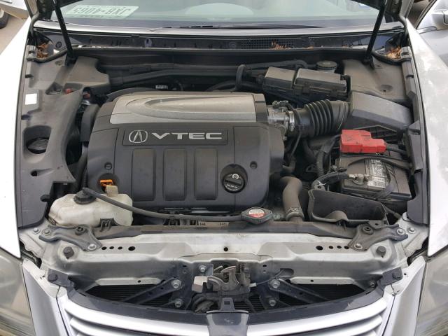 JH4KB166X7C003631 - 2007 ACURA RL SILVER photo 7