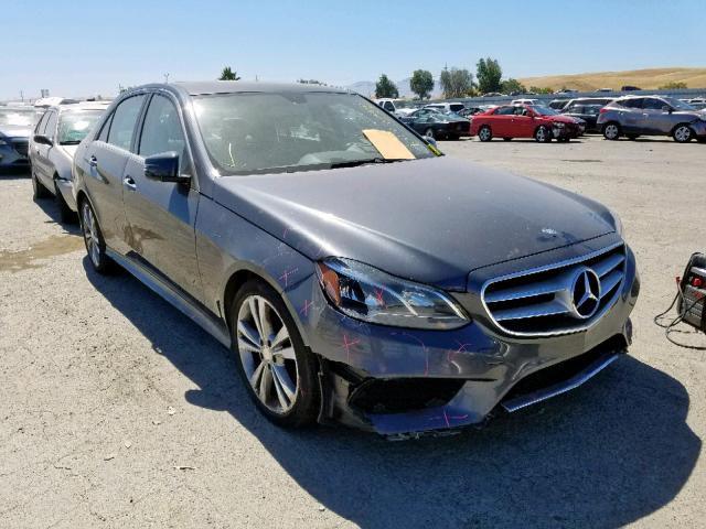 WDDHF5KB3EA851388 - 2014 MERCEDES-BENZ E 350 GRAY photo 1