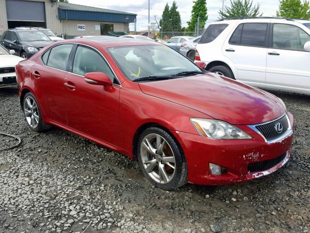 JTHBF5C21A5109104 - 2010 LEXUS IS 250 RED photo 1