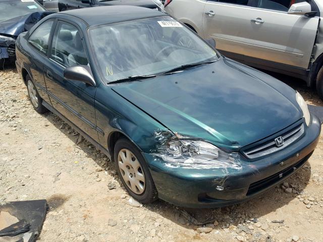 1HGEJ6223YL040864 - 2000 HONDA CIVIC DX GREEN photo 1