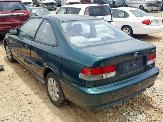 1HGEJ6223YL040864 - 2000 HONDA CIVIC DX GREEN photo 3