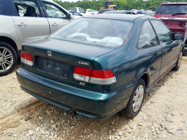 1HGEJ6223YL040864 - 2000 HONDA CIVIC DX GREEN photo 4