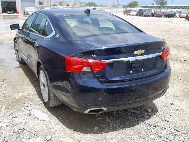 2G1105S37K9121909 - 2019 CHEVROLET IMPALA PRE BLUE photo 3