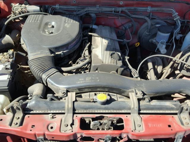 1N6SD11S2SC414141 - 1995 NISSAN TRUCK E/XE RED photo 7