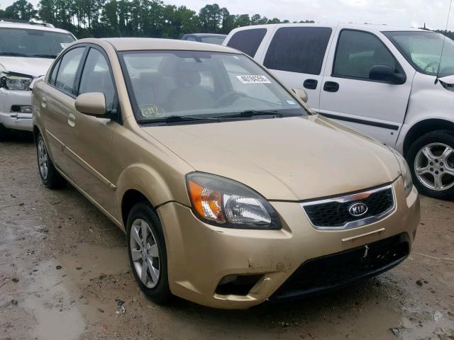 KNADH4A3XA6613524 - 2010 KIA RIO LX GOLD photo 1