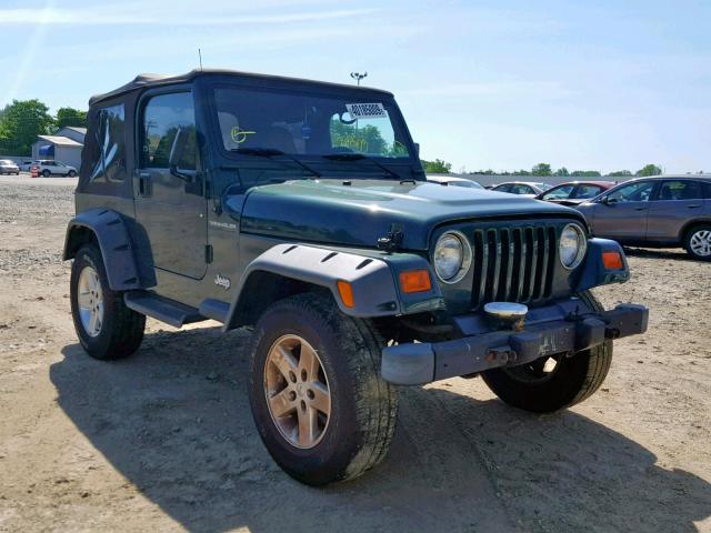 1J4FY29PXXP495611 - 1999 JEEP WRANGLER / GREEN photo 1