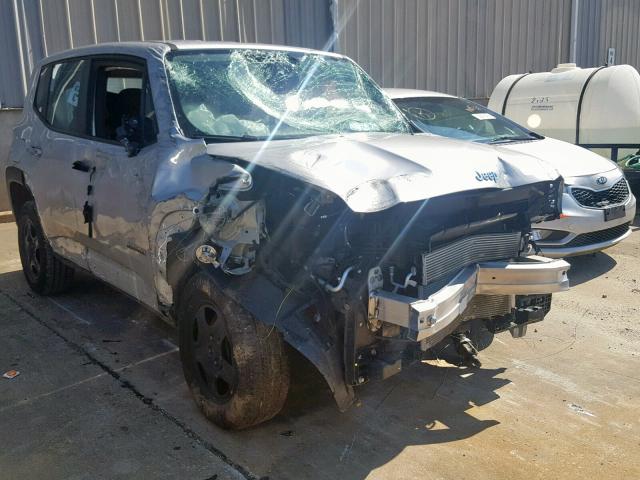 ZACCJBAB6JPH95234 - 2018 JEEP RENEGADE S ვერცხლისფერი ფოტო 1