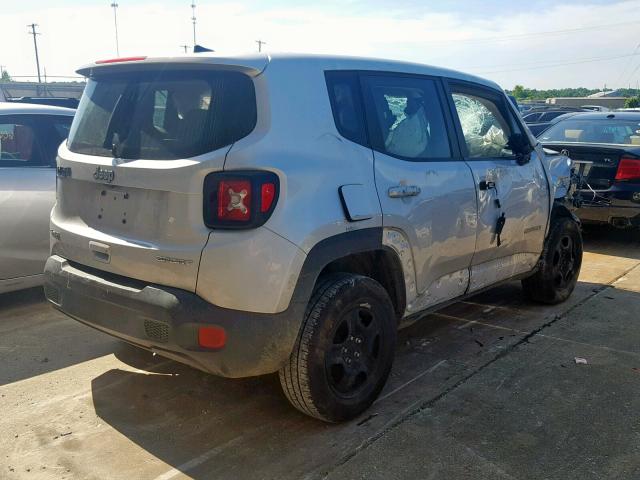 ZACCJBAB6JPH95234 - 2018 JEEP RENEGADE S ვერცხლისფერი ფოტო 4
