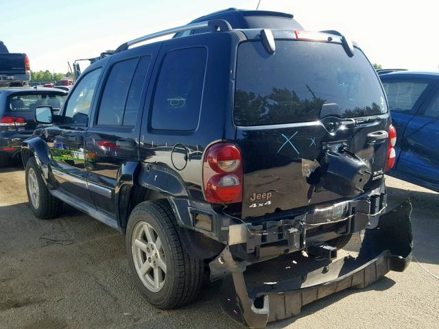 1J4GL58K85W723988 - 2005 JEEP LIBERTY LI BLACK photo 3