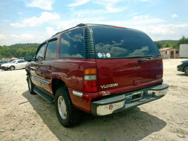 1GKEC13V62R217534 - 2002 GMC YUKON RED photo 3