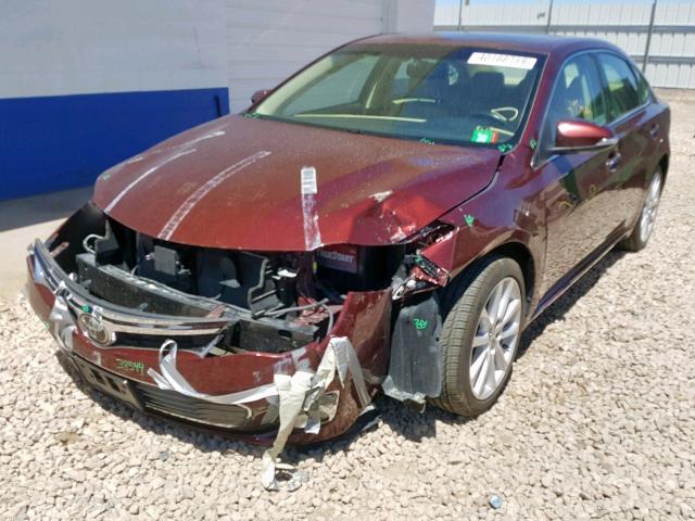 4T1BK1EB7DU018976 - 2013 TOYOTA AVALON BAS MAROON photo 2