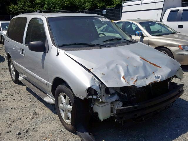 4N2ZN17T52D804057 - 2002 NISSAN QUEST GLE SILVER photo 1