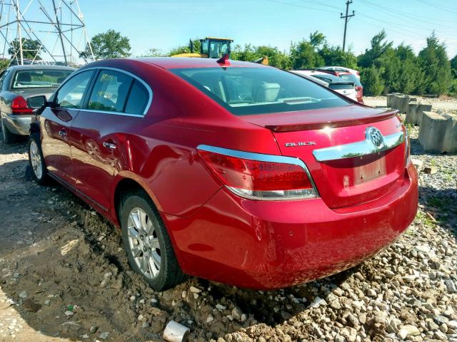 1G4GC5ERXDF318796 - 2013 BUICK LACROSSE RED photo 3