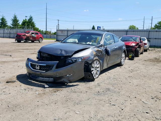 1HGCS2B81AA001869 - 2010 HONDA ACCORD EXL GRAY photo 2