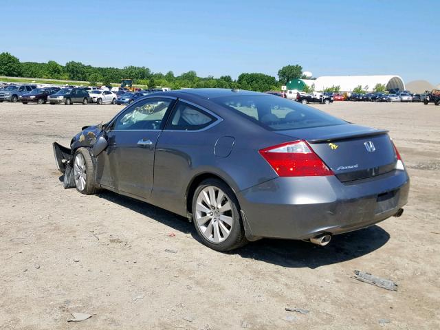 1HGCS2B81AA001869 - 2010 HONDA ACCORD EXL GRAY photo 3