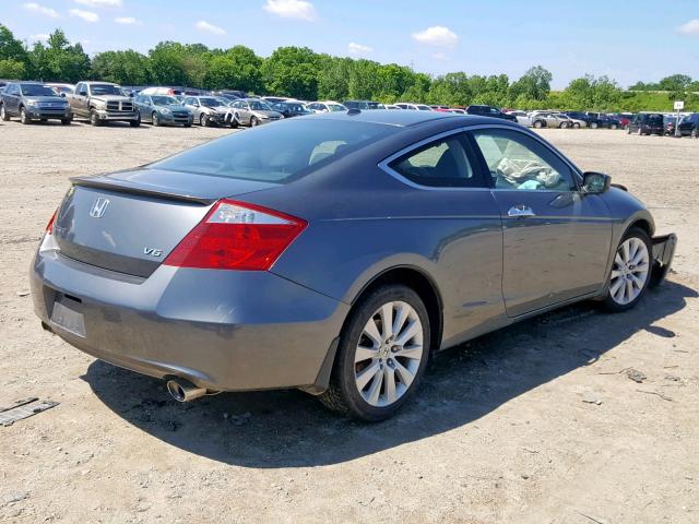 1HGCS2B81AA001869 - 2010 HONDA ACCORD EXL GRAY photo 4