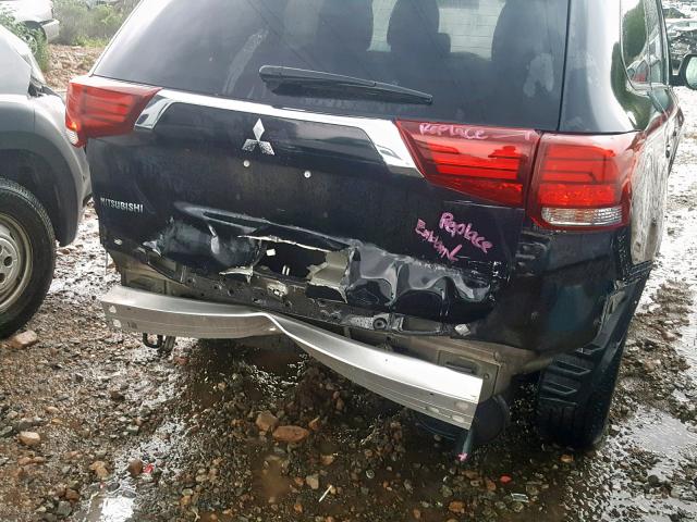 JA4AD2A3XJZ012385 - 2018 MITSUBISHI OUTLANDER BLACK photo 9