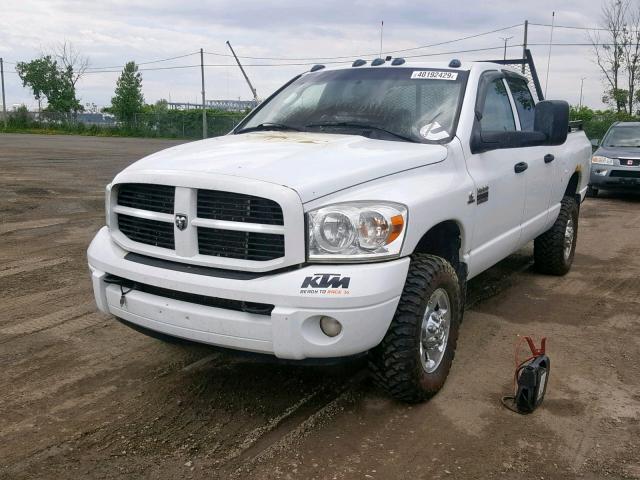 3D7KS28A48G155868 - 2008 DODGE RAM 2500 S WHITE photo 2