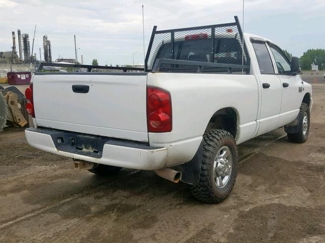 3D7KS28A48G155868 - 2008 DODGE RAM 2500 S WHITE photo 4