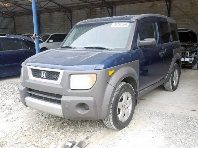 5J6YH18513L008610 - 2003 HONDA ELEMENT EX BLUE photo 2