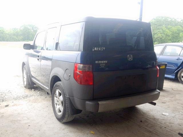 5J6YH18513L008610 - 2003 HONDA ELEMENT EX BLUE photo 3