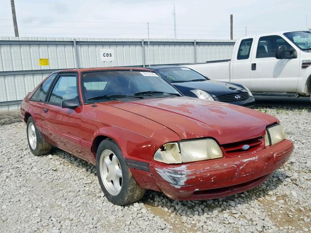 1FABP41A0KF184946 - 1989 FORD MUSTANG LX MAROON photo 1