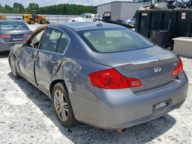 JN1DV6AR5CM861158 - 2012 INFINITI G25 GRAY photo 3