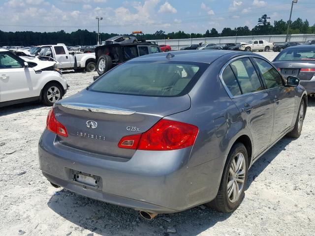 JN1DV6AR5CM861158 - 2012 INFINITI G25 GRAY photo 4