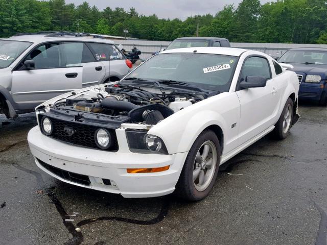 1ZVFT82H965225089 - 2006 FORD MUSTANG GT WHITE photo 2