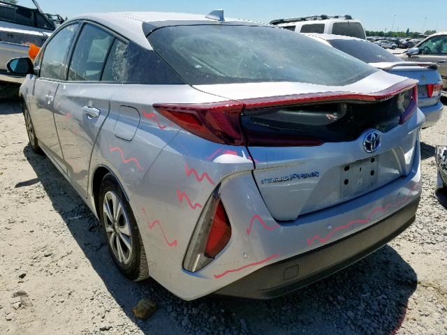 JTDKARFP7H3002613 - 2017 TOYOTA PRIUS PRIM 银色 照片 3
