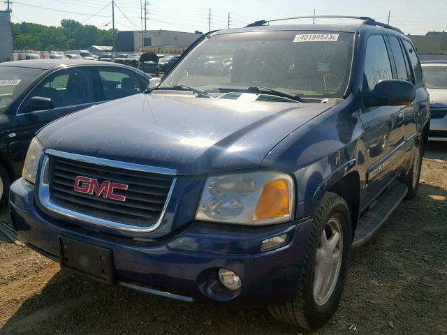 1GKDT13S532390750 - 2003 GMC ENVOY BLUE photo 2