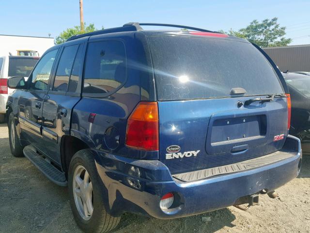 1GKDT13S532390750 - 2003 GMC ENVOY BLUE photo 3