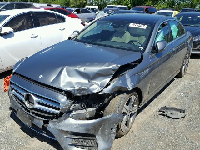 WDDZF4KB5HA146899 - 2017 MERCEDES-BENZ E 300 4MAT GRAY photo 2